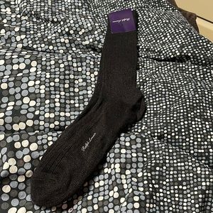 Ralph Lauren purple label black dress socks new old stock